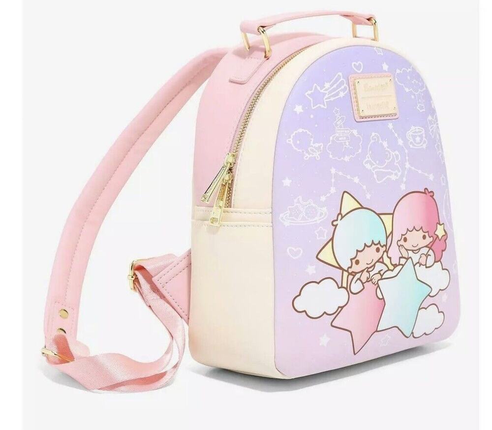 Loungefly Little Twin Stars Mini Backpack Constellation Lavender NWT Sanrio